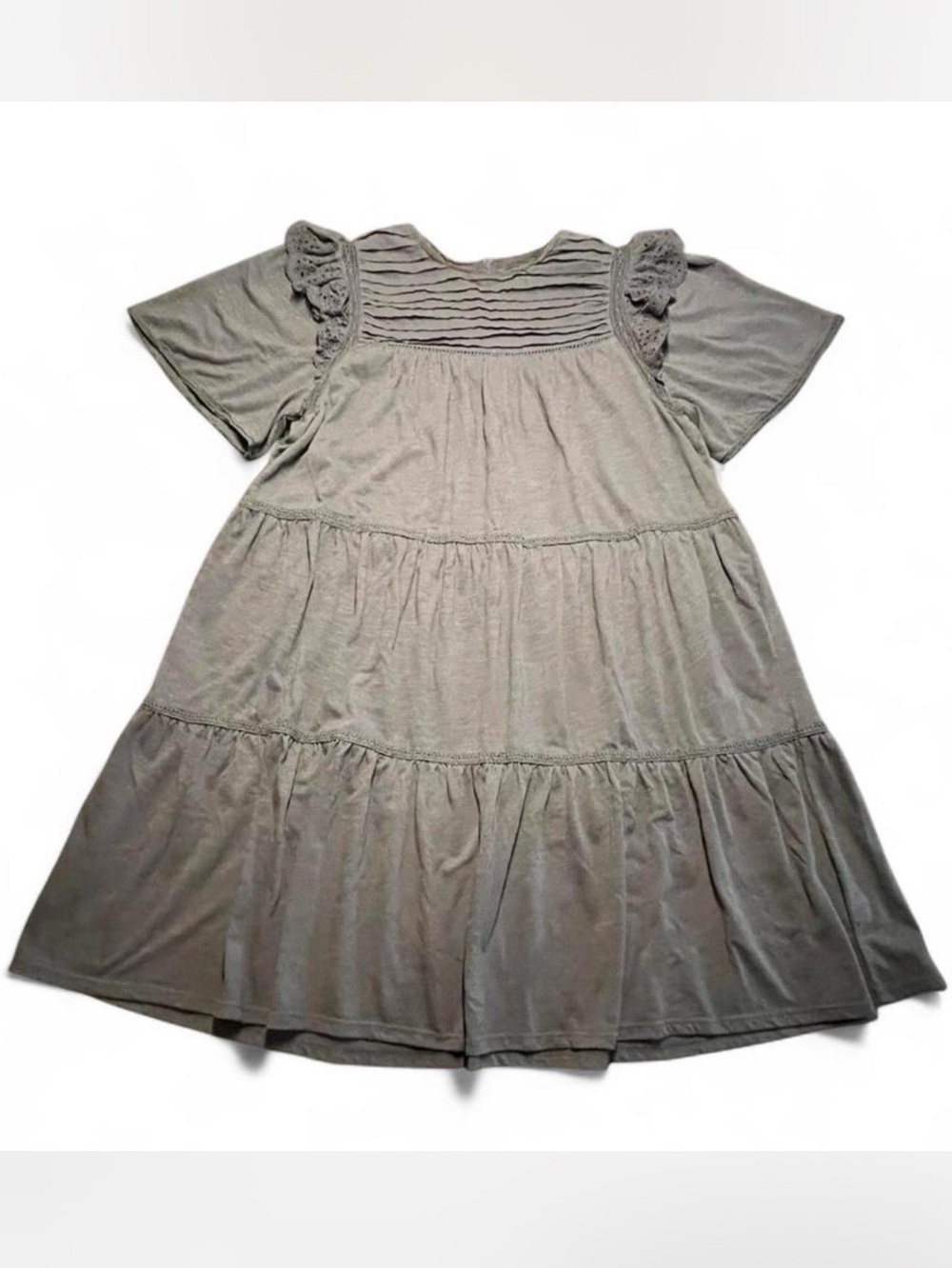 Matilda Jane grey dress with lace details Size M